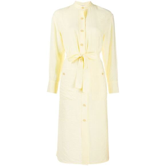 Vince Button-down Long Sleeve Midi Shirt Dress Size L NWT - Picture 4 of 15